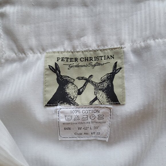 Peter Christian Mustard Flat Front Chinos MT22 - Picture 8 of 16